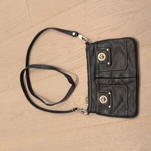 Marc by Marc Jacobs black leather crossbody bag